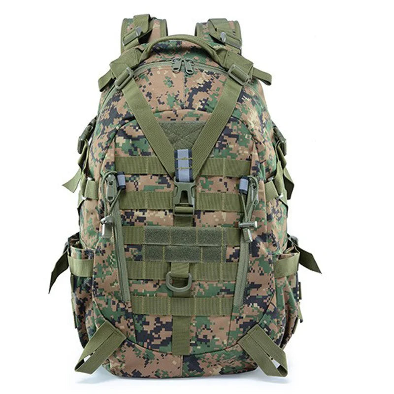 Sac à Dos Tactique Urbain Jungle Camo 30 à 40 litres