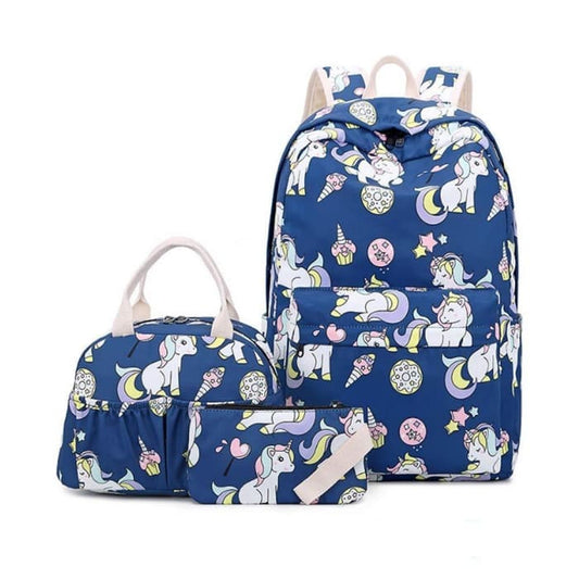 Cartable Licorne Bleu Sac à dos Fille