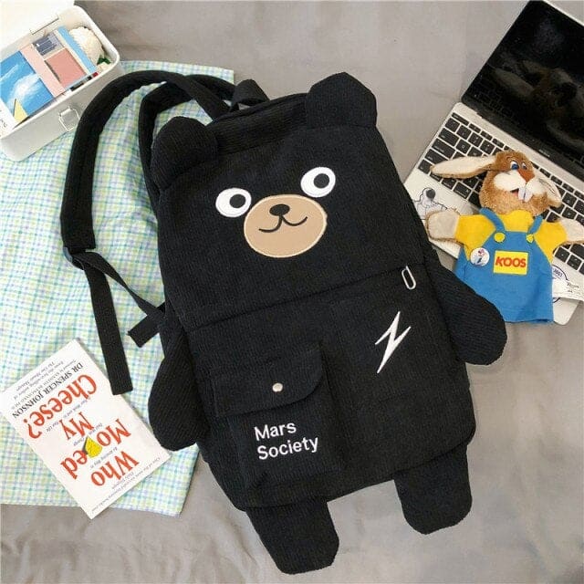 Cartable Ours Noir Sac à dos Fille