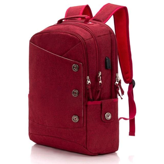 Grand Sac à Dos Pour Femmes Rouge Sac a dos Femme