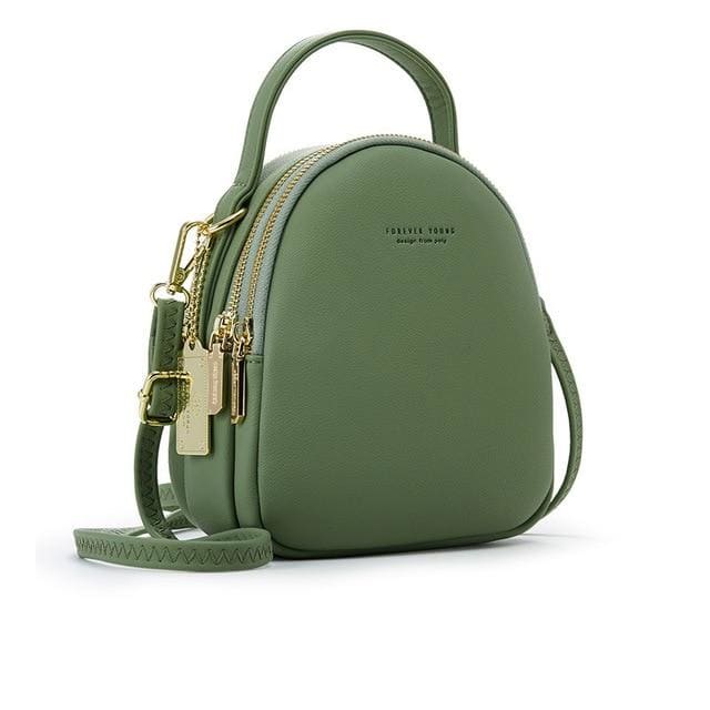 Mini Sac à Dos Pu Vert Sac a dos Femme