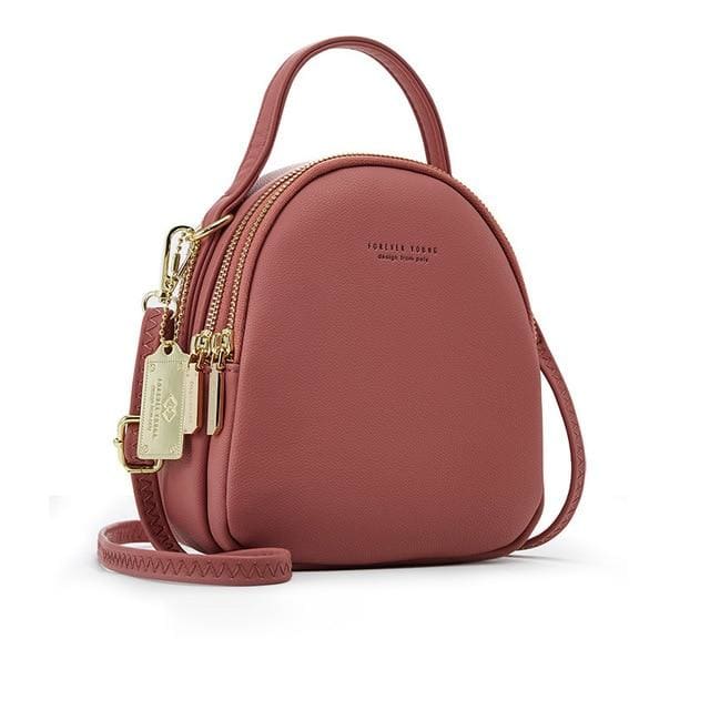 Mini Sac à Dos Pu Dark Pink Sac a dos Femme