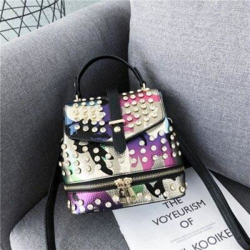 Mini Sac à Dos Rock Or Sac a dos Femme