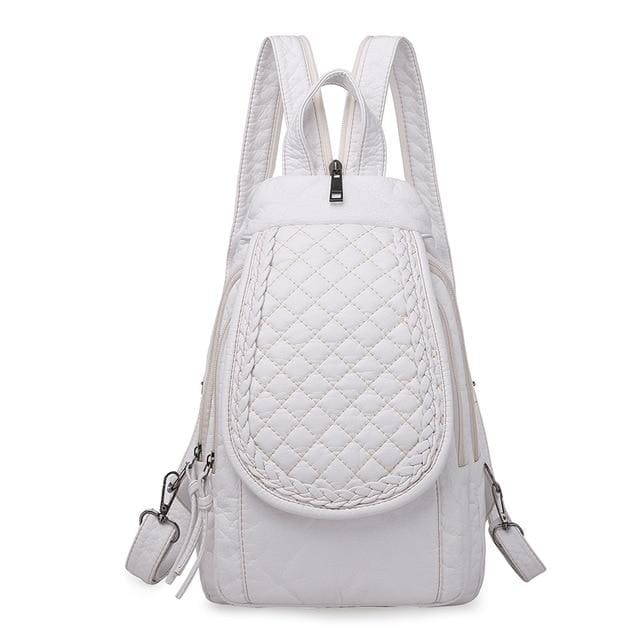 Petit Sac à Dos Femme Blanc-3 Sac a dos Femme
