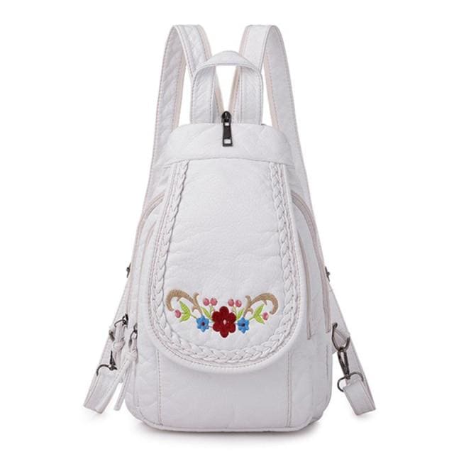 Petit Sac à Dos Femme Blanc-6 Sac a dos Femme