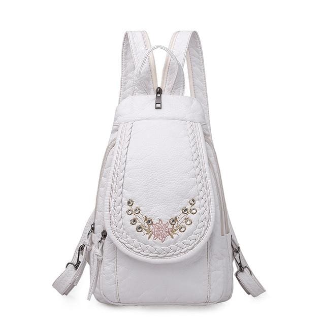 Petit Sac à Dos Femme Blanc-1 Sac a dos Femme