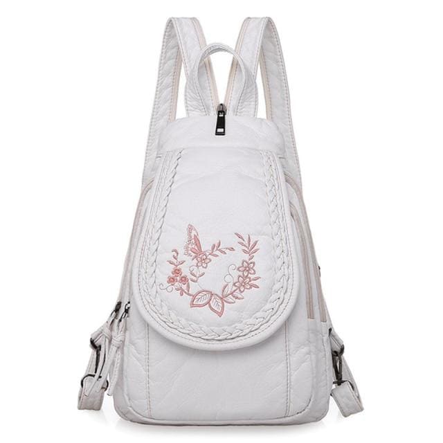 Petit Sac à Dos Femme Blanc-11 Sac a dos Femme