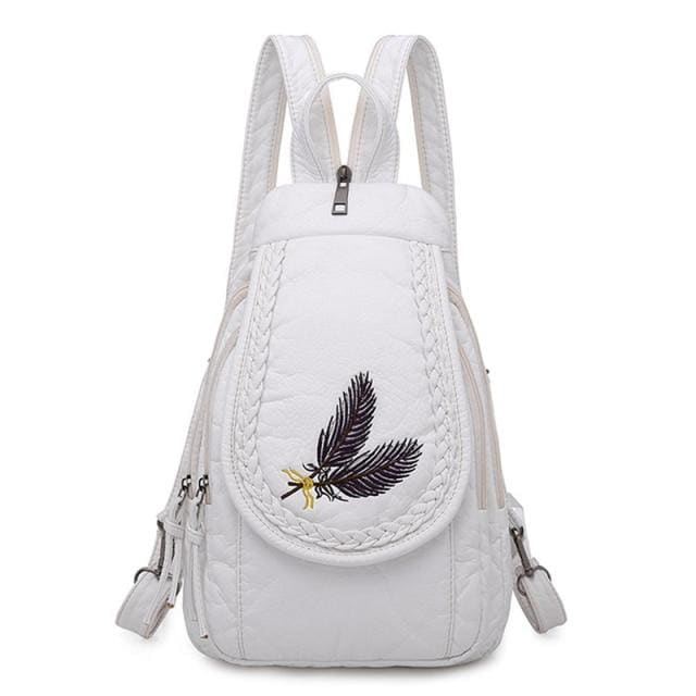 Petit Sac à Dos Femme Blanc-5 Sac a dos Femme