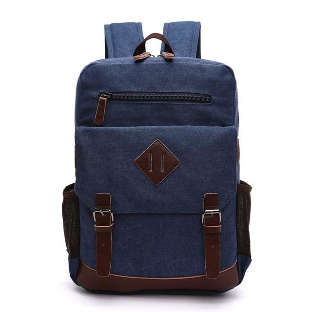 Sac Cartable Vintage Bleu Sac a dos Femme