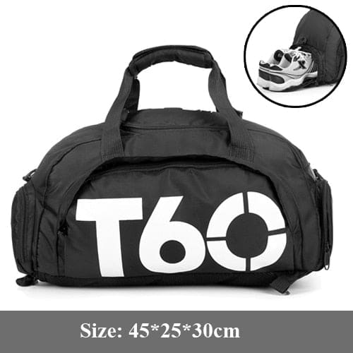 Sac De Sport Pour Hommes Noir Blanc Sac a dos Homme