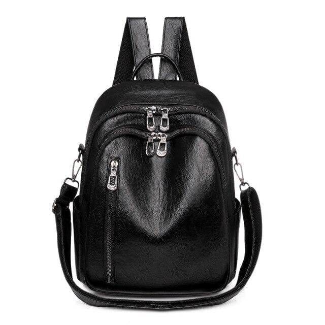 Sac De Ville Femme Noir 24x31x10cm Sac a dos Femme