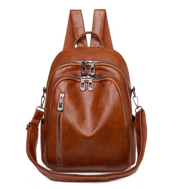 Sac De Ville Femme Marron 24x31x10cm Sac a dos Femme
