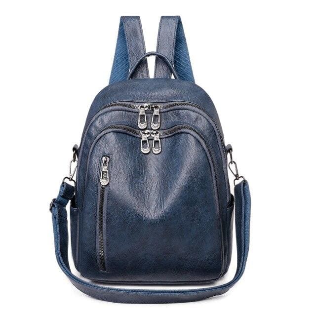 Sac De Ville Femme Bleu 24x31x10cm Sac a dos Femme