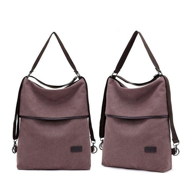 Sac En Toile Vintage Violet Sac a dos Femme