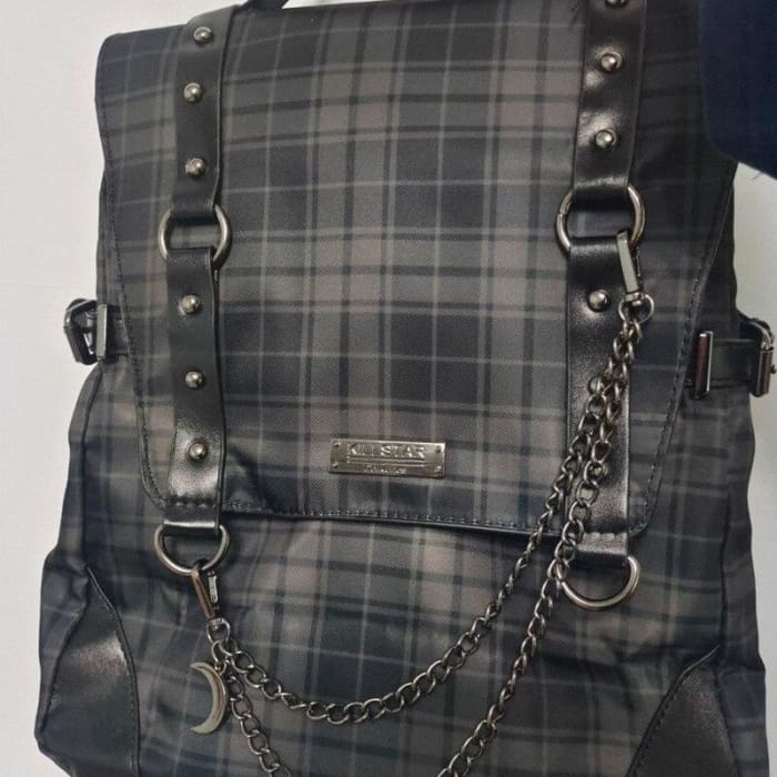 Sac Gothique a Carreaux Sac à dos Fille