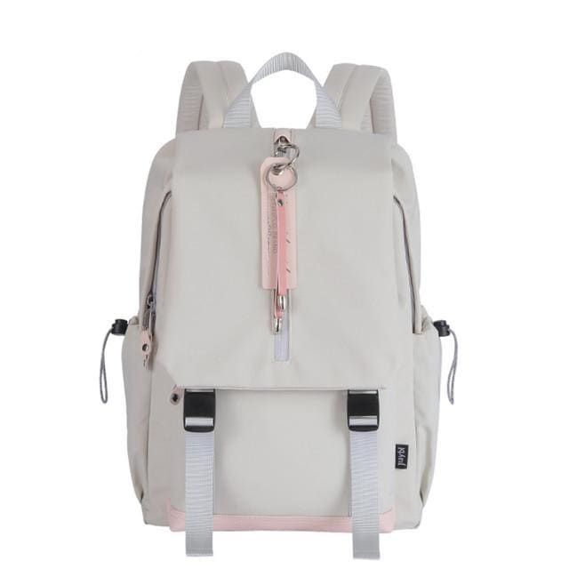 Sac Imperméable Femme Blanc 15 Pouces Sac a dos Femme