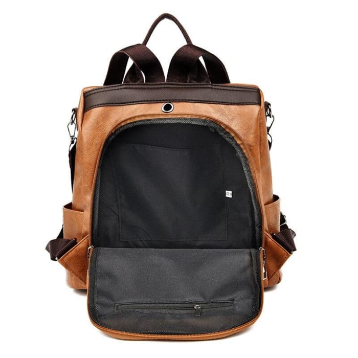 Sac à Dos Antivol En Cuir Pu Sac a dos Femme