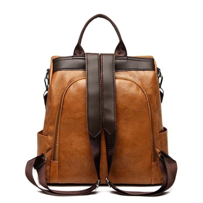 Sac à Dos Antivol En Cuir Pu Sac a dos Femme