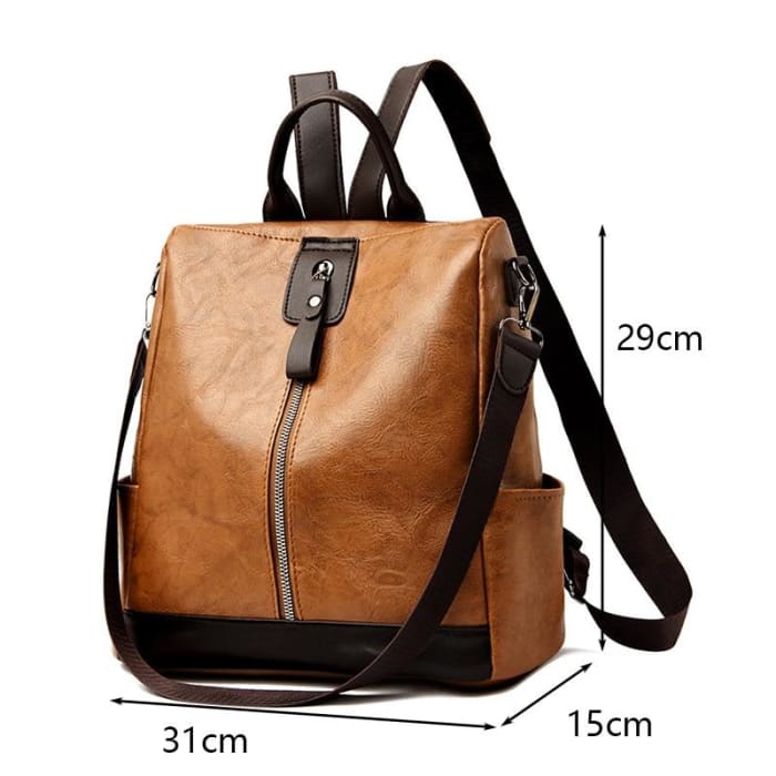 Sac à Dos Antivol En Cuir Pu Sac a dos Femme