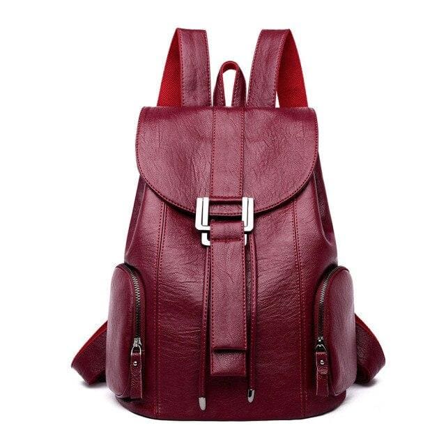 Sac à Dos Citadin Rouge Vin Sac a dos Femme