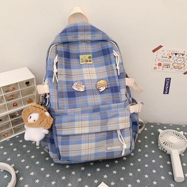 Sac à Dos Coréen Bleu Sac a dos Femme