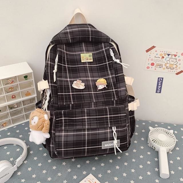 Sac à Dos Coréen Noir Sac a dos Femme