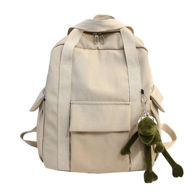 Sac à Dos De Voyage Femme Beige 32cm x13cm x40cm Sac a dos Femme