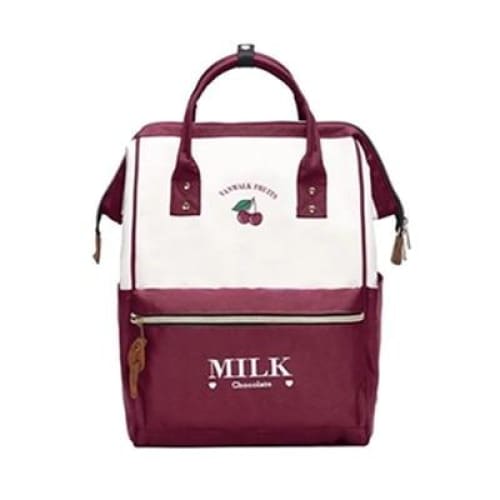 Sac a Dos De Voyage Mignon Femme Rouge Vin Sac a dos Femme