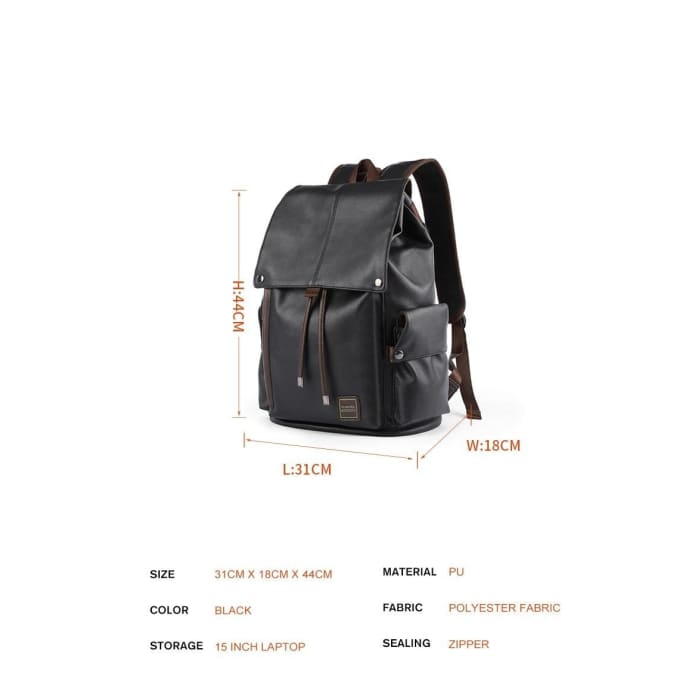 Sac à Dos De Voyage Simili Cuir Homme Sac a dos Homme