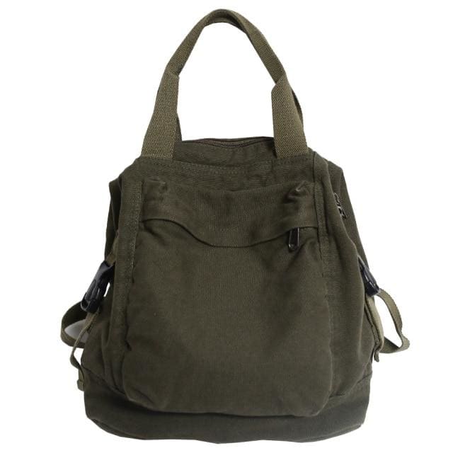 Sac à Dos En Toile Pour Femme Vert Sac a dos Femme