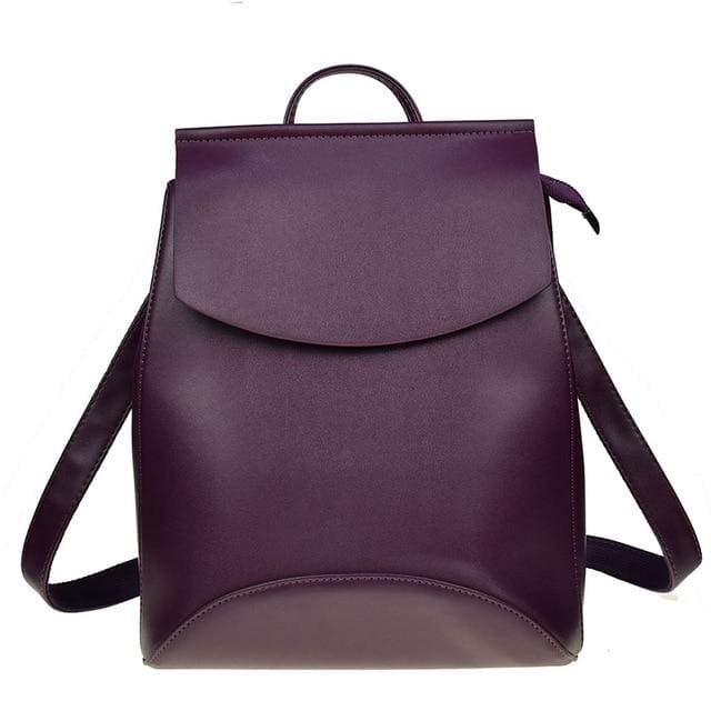 Sac à Dos Faux Cuir Femme Violet Sac à dos Femme