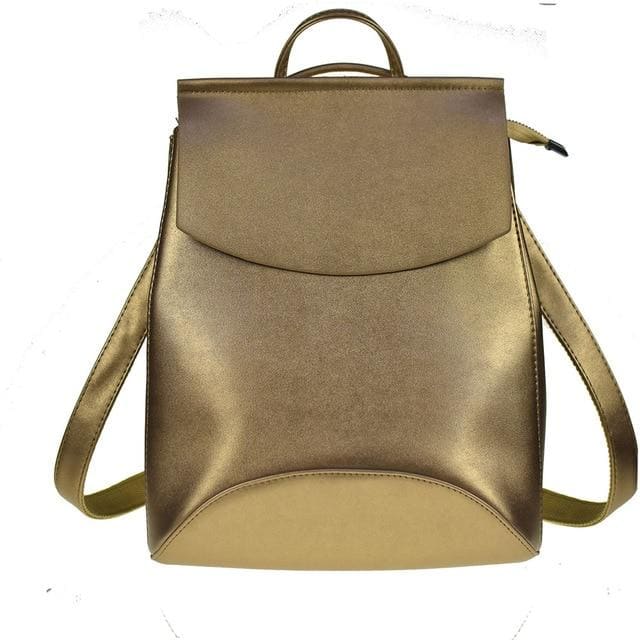 Sac à Dos Faux Cuir Femme Or Sac à dos Femme