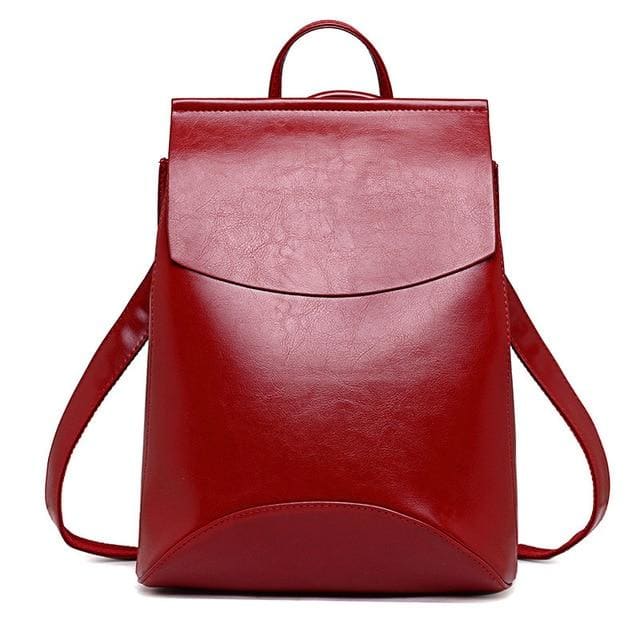 Sac à Dos Faux Cuir Femme Rouge Sac à dos Femme