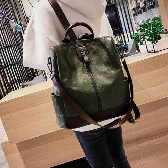Sac à Dos Femme Anti Pickpocket Vert 31x15x29cm Sac a dos Femme