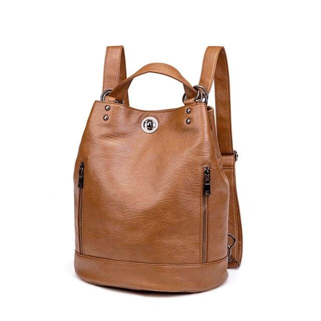 Sac à Dos Femme Camel Brun 35cmX29cmX18cm Sac a dos Femme