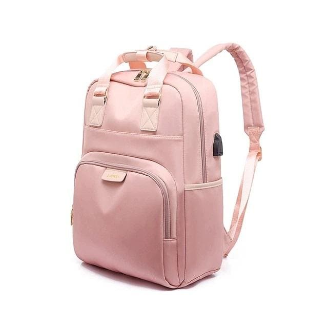 Sac à Dos Femme Cours Rose 15.6 Pouce Sac a dos Femme