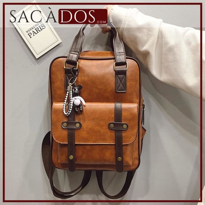 Sac a Dos Femme Marron