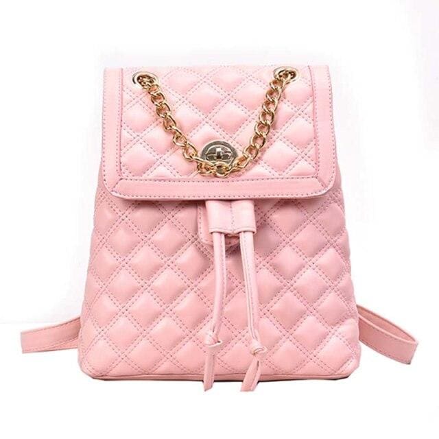 Sac à Dos Femme Matelassé Rose Sac a dos Femme