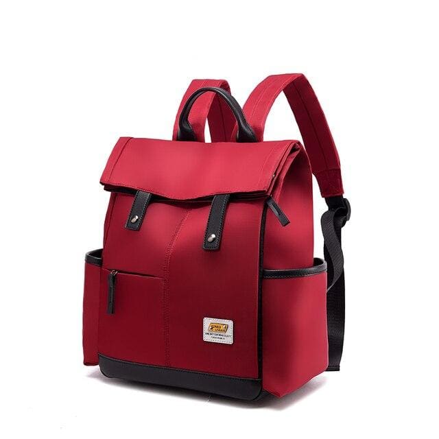 Sac à Dos Femme Multi Poches Rouge Sac a dos Femme