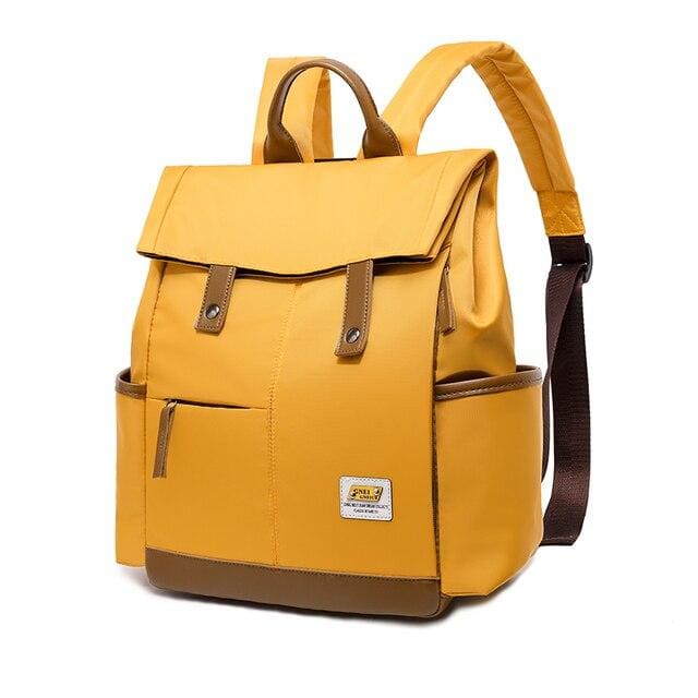 Sac à Dos Femme Multi Poches Jaune Sac a dos Femme