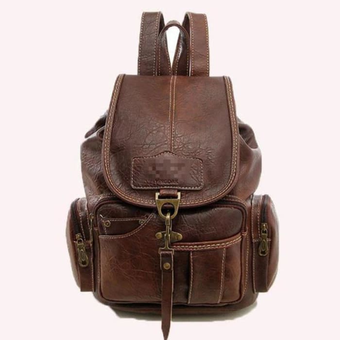 Sac a Dos Fonctionnel Femme Marron Foncé Sac a dos Femme