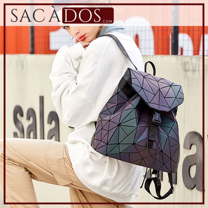 Sac a Dos Holographique Grand Round Sac a dos Femme