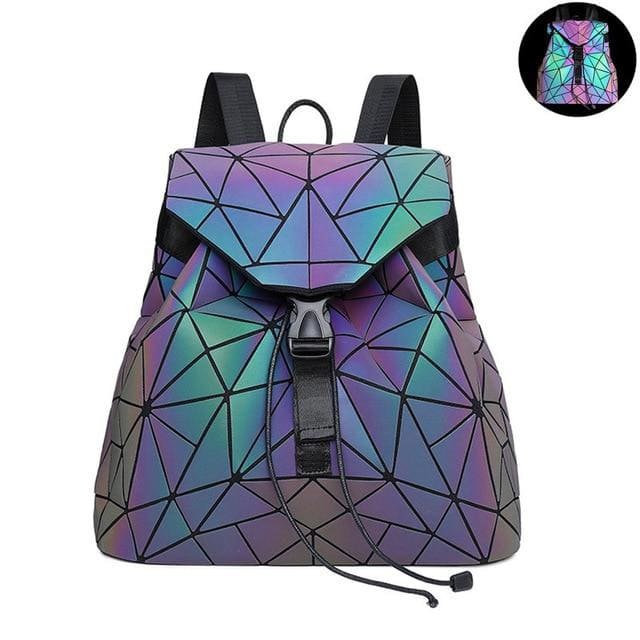 Sac a Dos Holographique Grand Triangle Sac a dos Femme