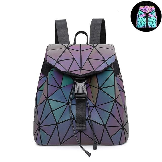 Sac a Dos Holographique Petit Triangle Sac a dos Femme