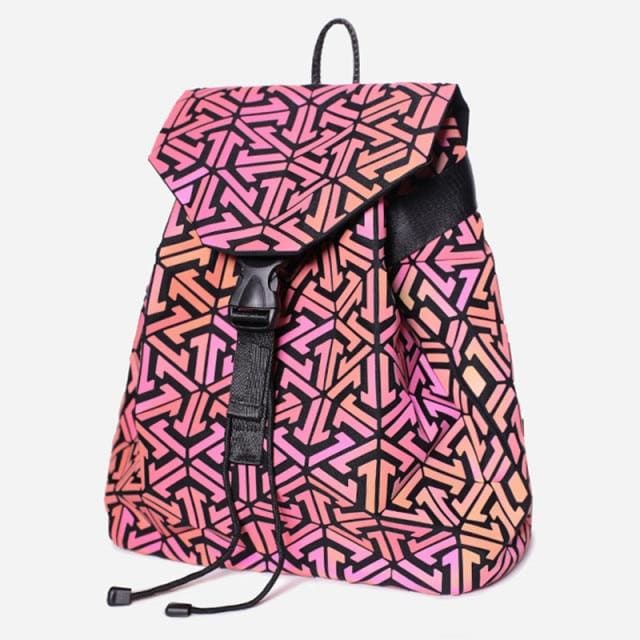 Sac a Dos Holographique Grand Rose Rouge Sac a dos Femme