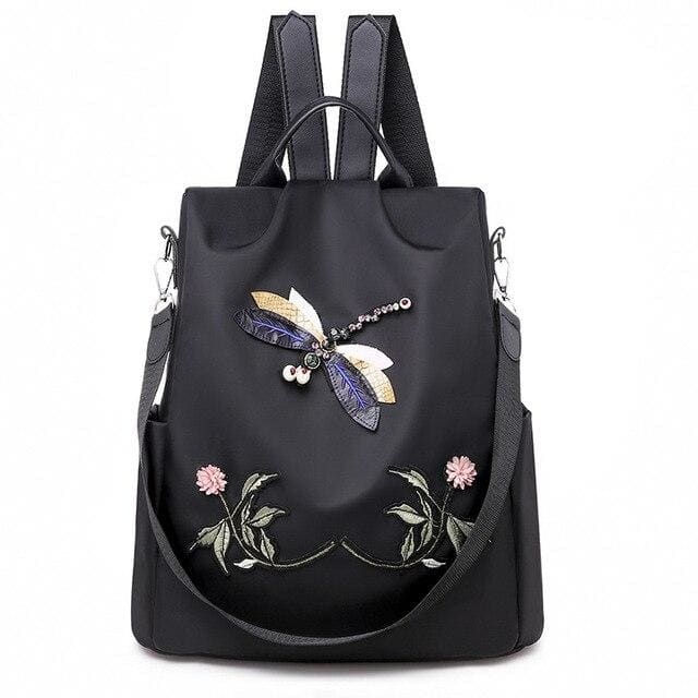 Sac a Dos Libellule Noir 32x13x33cm Sac a dos Femme