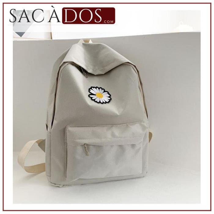 Sac a Dos Marguerite Blanc Sac a dos Femme