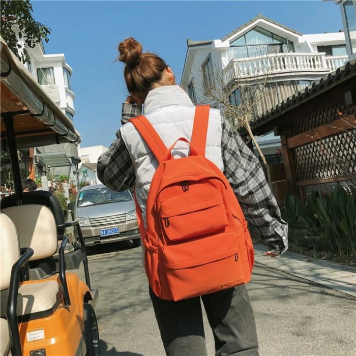 Sac a Dos Orange Sac a dos Femme