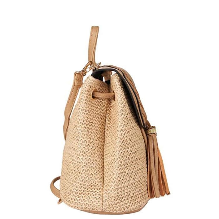 Sac a Dos Paille Tressée Sac a dos Femme