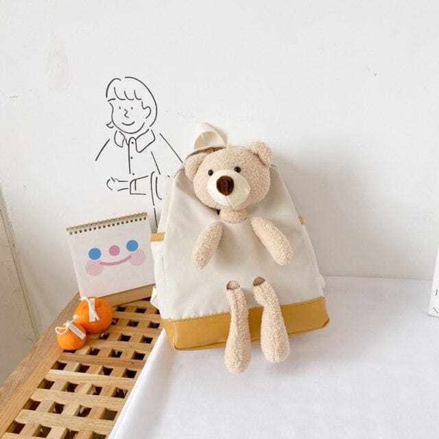 Sac a Dos Peluche Petite Fille Blanc Sac a dos Bébé